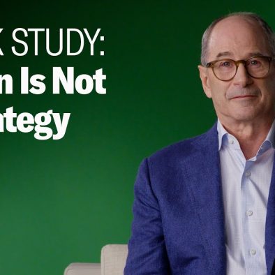 HBR: Roger Martin - A Plan Is Not a Strategy